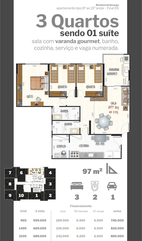 Apartamento, 2 quartos, 68 m² - Foto 15