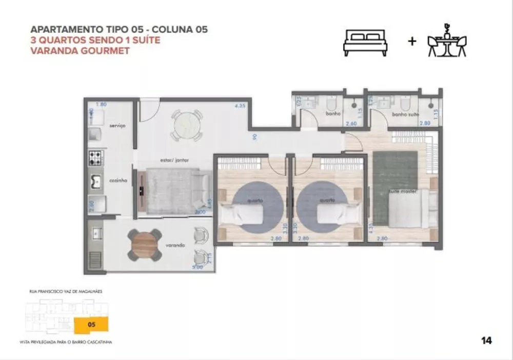 Apartamento, 2 quartos, 65 m² - Foto 6