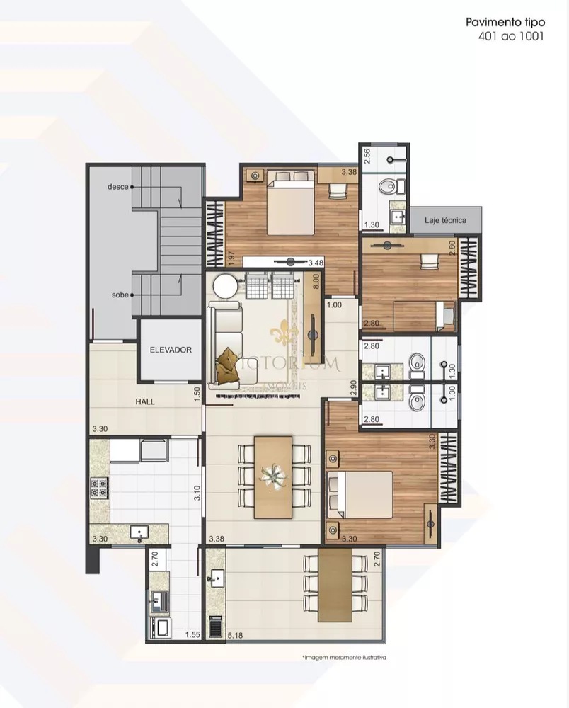 Apartamento à venda com 3 quartos, 75m² - Foto 1