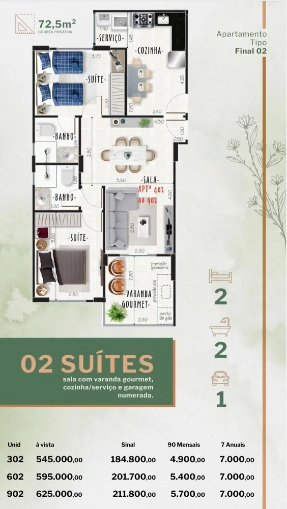 Apartamento, 2 quartos, 77 m² - Foto 10