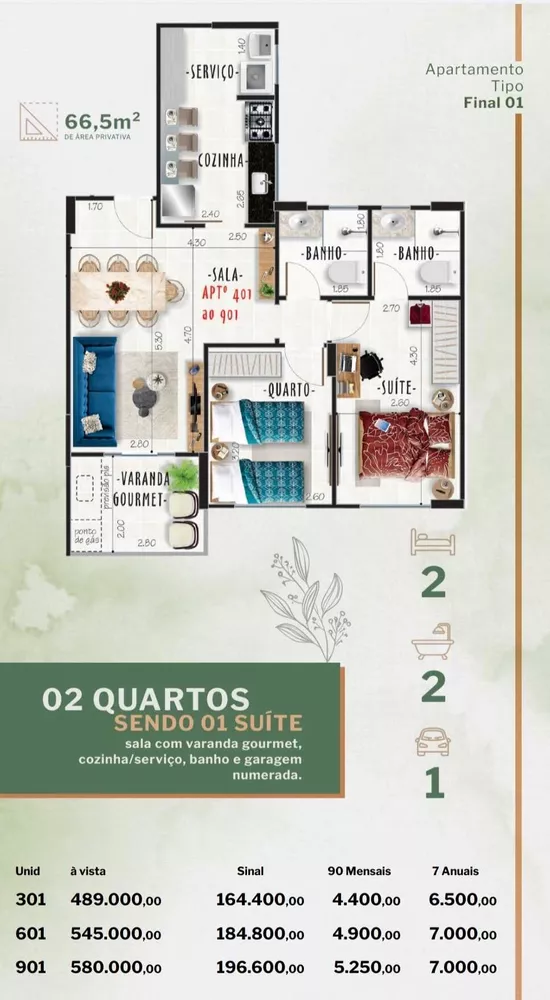 Apartamento, 2 quartos, 77 m² - Foto 5