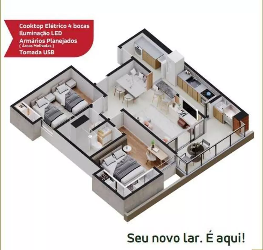 Apartamento, 2 quartos, 70 m² - Foto 9