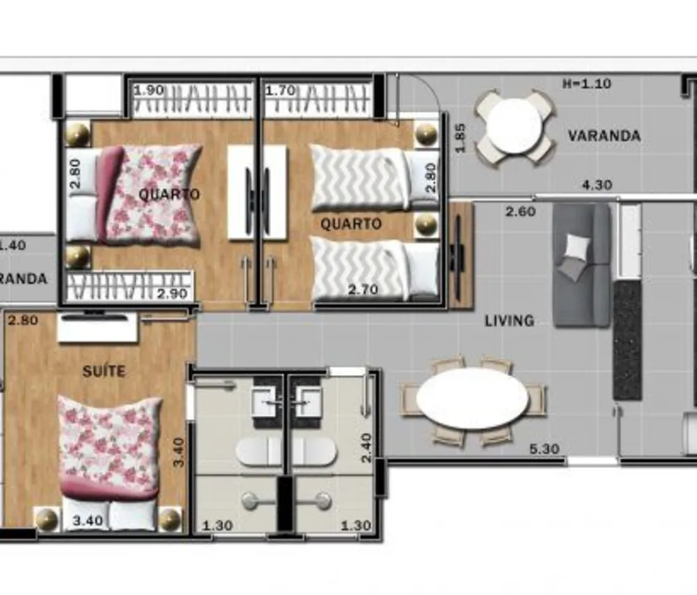 Apartamento, 3 quartos, 69 m² - Foto 25