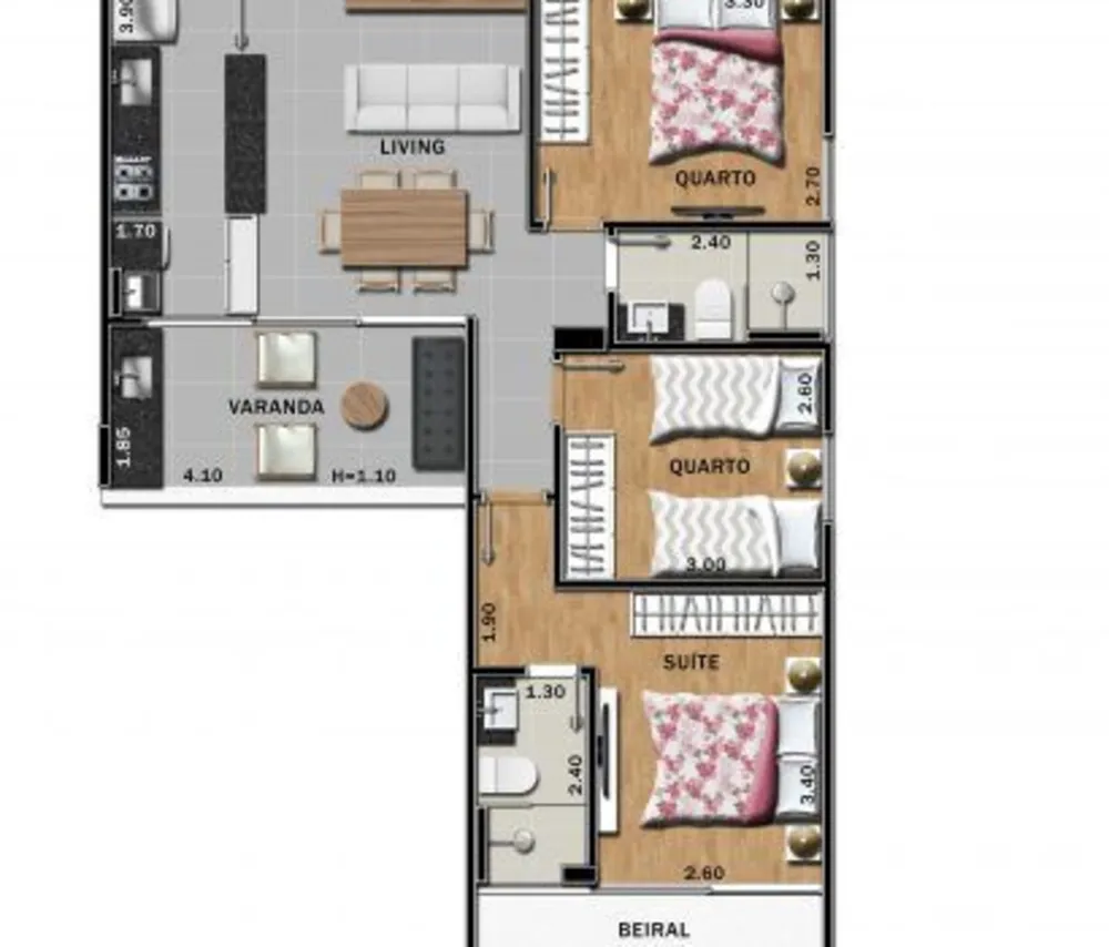 Apartamento, 3 quartos, 69 m² - Foto 26