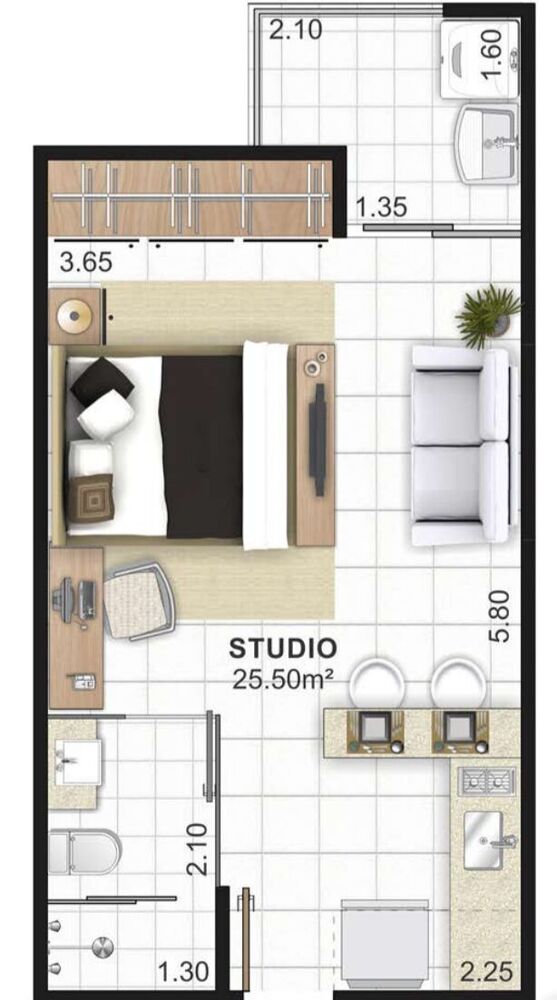 Apartamento, 25 m² - Foto 8