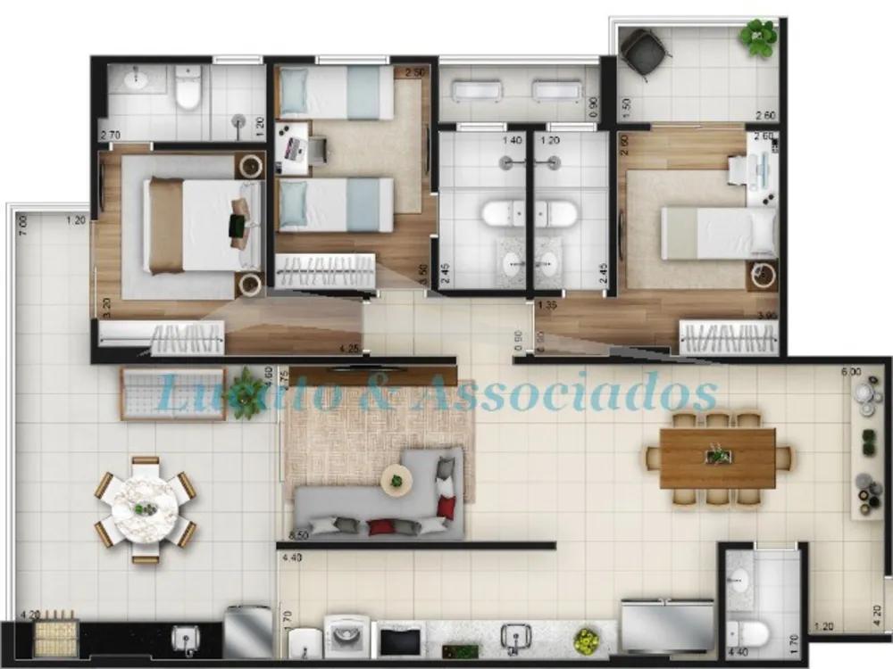Apartamento, 3 quartos, 127 m² - Foto 1