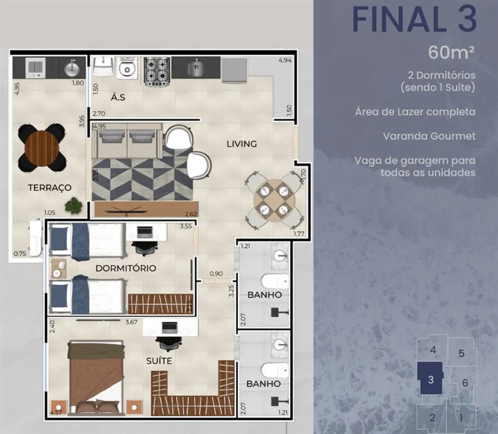 Apartamento, 2 quartos, 61 m² - Foto 20