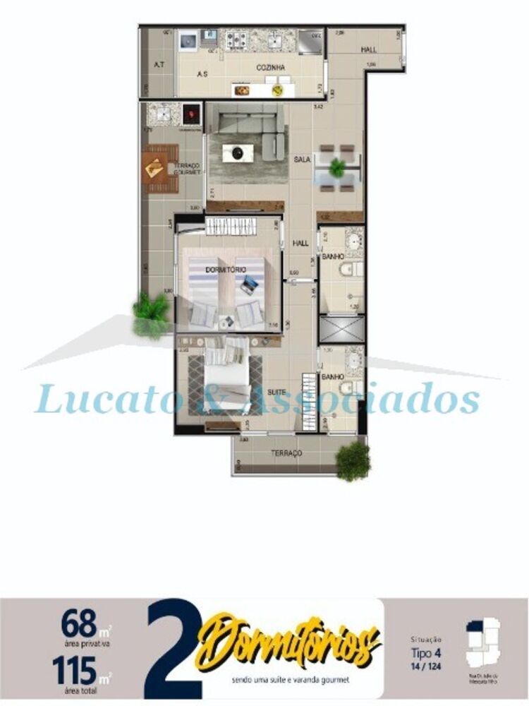 Apartamento, 2 quartos, 68 m² - Foto 6
