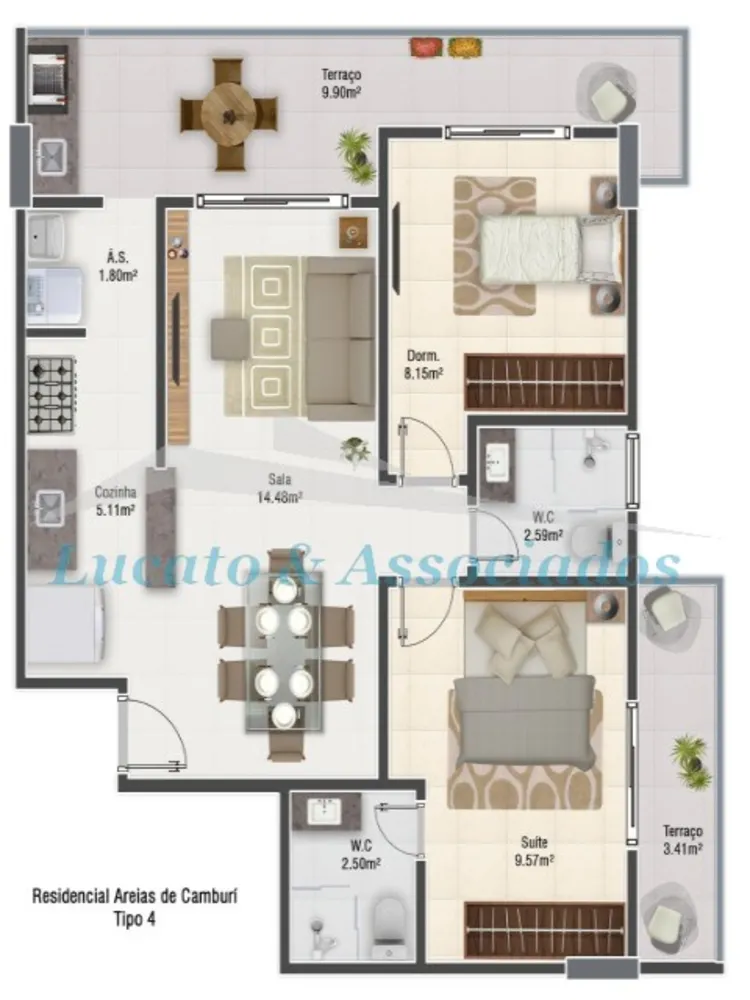 Apartamento, 2 quartos, 63 m² - Foto 11