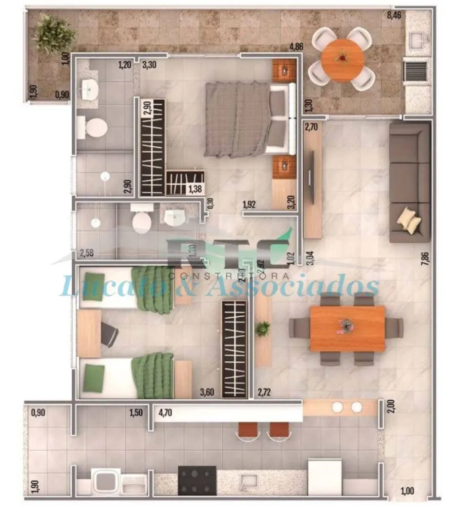 Apartamento, 2 quartos, 79 m² - Foto 11