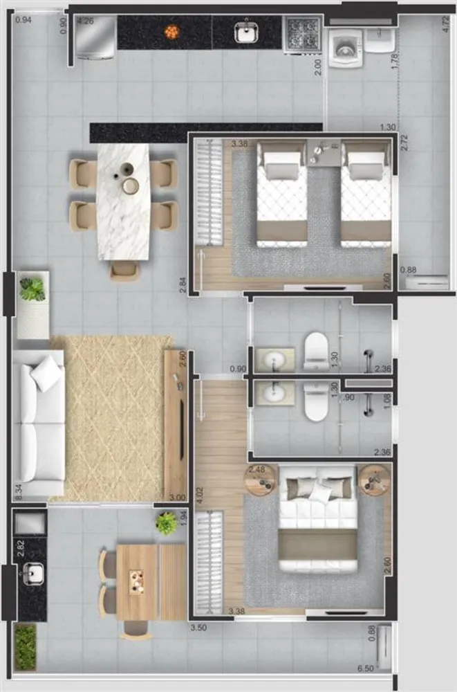 Apartamento, 2 quartos, 82 m² - Foto 13