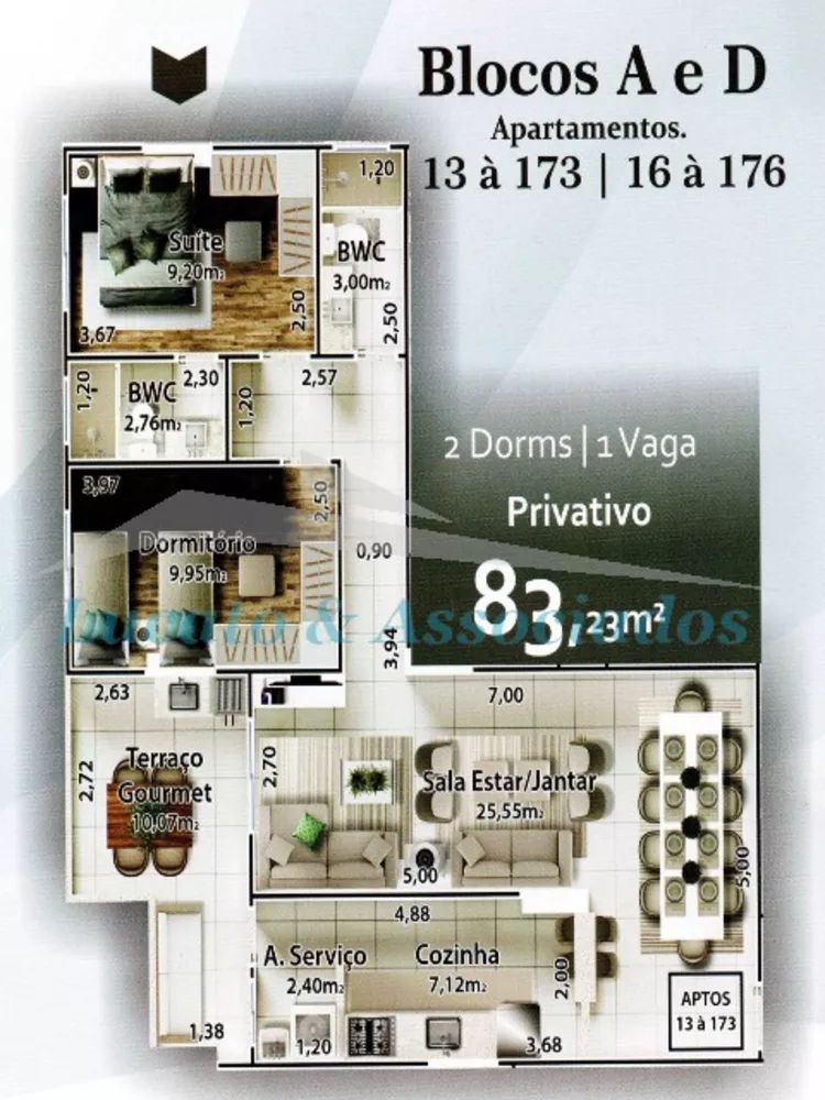 Apartamento à venda com 2 quartos, 83m² - Foto 3