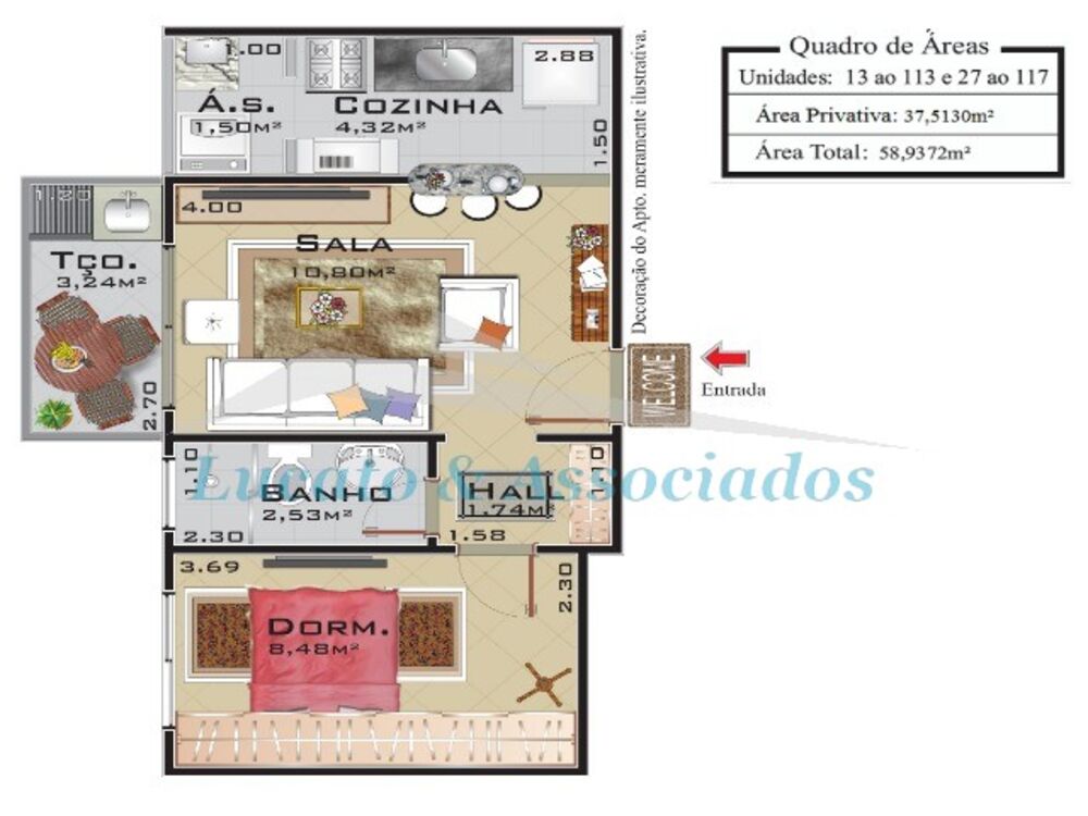 Apartamento, 1 quarto, 37 m² - Foto 3