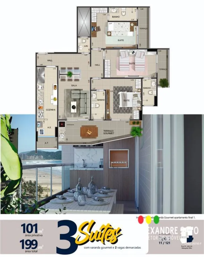 Apartamento, 3 quartos, 102 m² - Foto 6