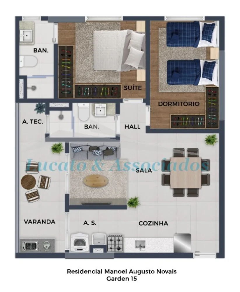 Apartamento, 2 quartos, 60 m² - Foto 15