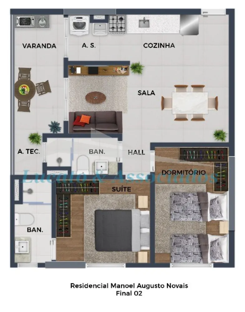 Apartamento, 2 quartos, 60 m² - Foto 19