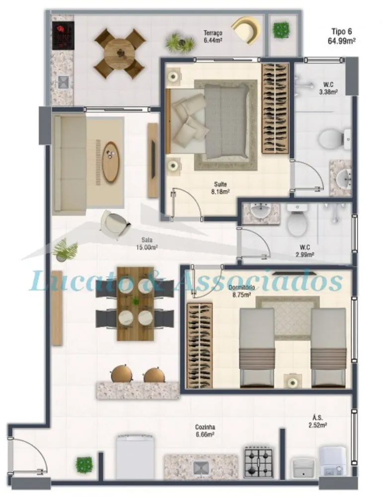 Apartamento, 2 quartos, 64 m² - Foto 11