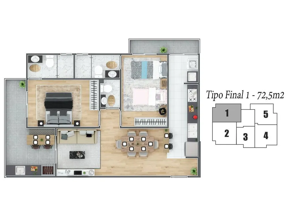 Apartamento, 2 quartos, 72 m² - Foto 13