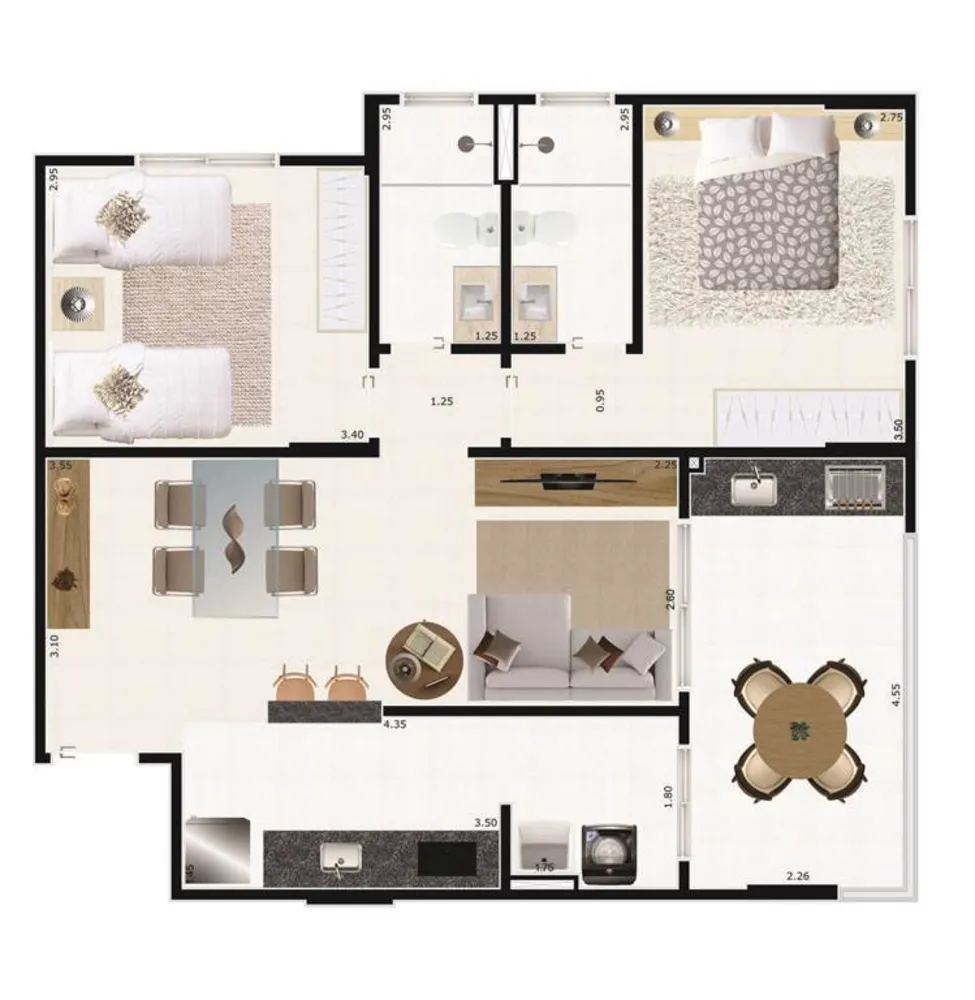 Apartamento, 2 quartos, 77 m² - Foto 17