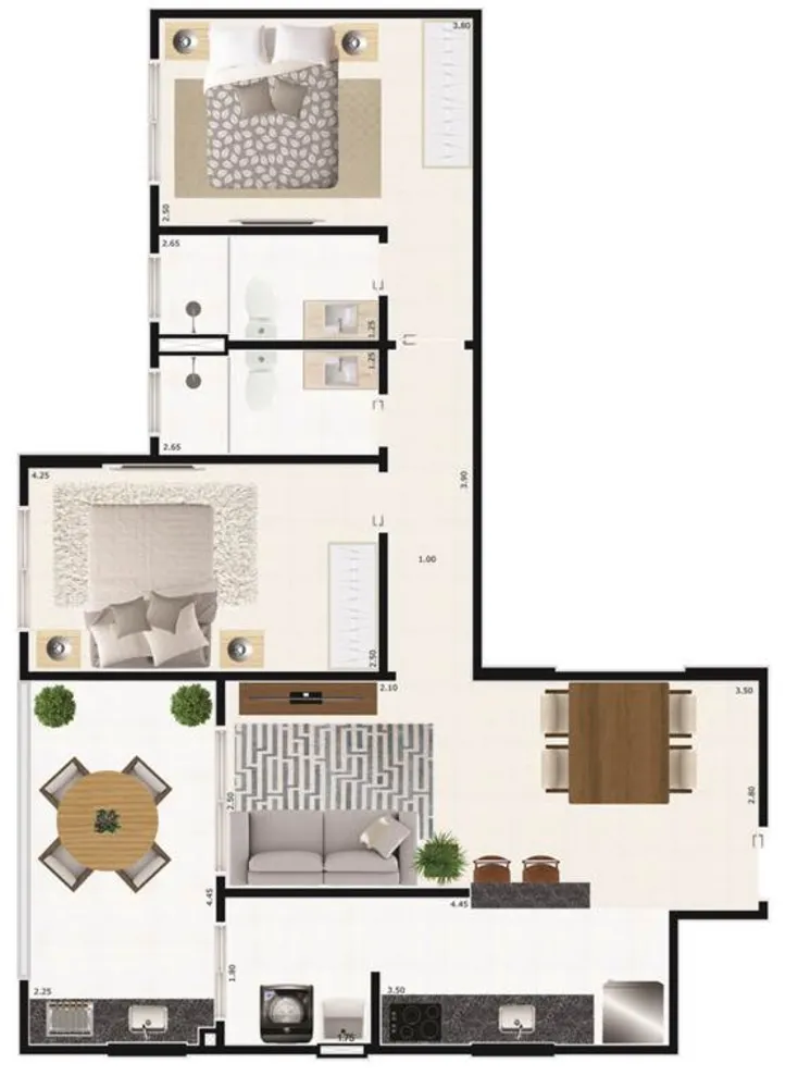 Apartamento, 2 quartos, 77 m² - Foto 16