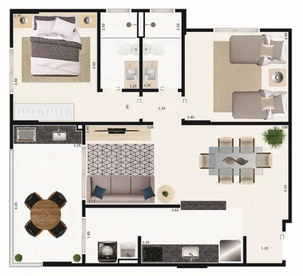 Apartamento, 2 quartos, 77 m² - Foto 19