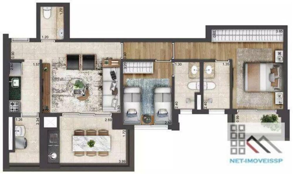 Apartamento, 2 quartos, 82 m² - Foto 4