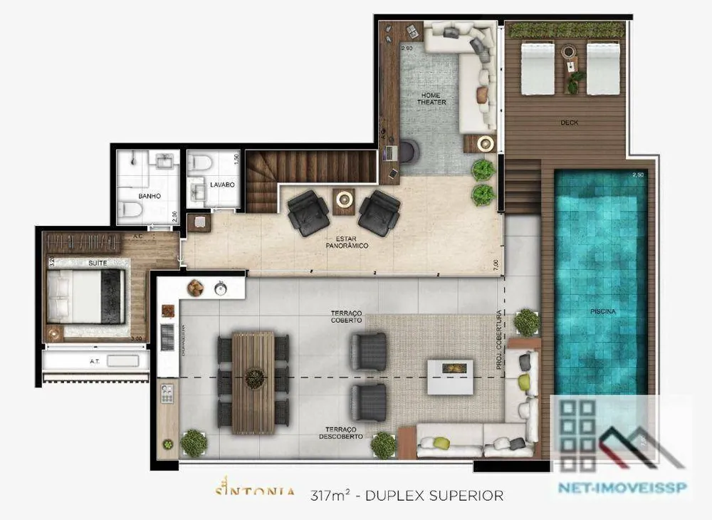 Cobertura, 3 quartos, 317 m² - Foto 1