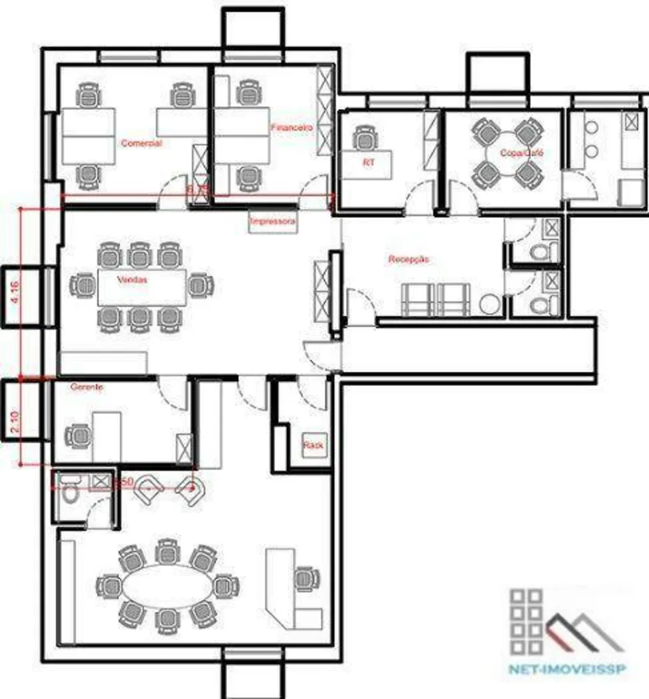 Sala-Conjunto, 151 m² - Foto 15