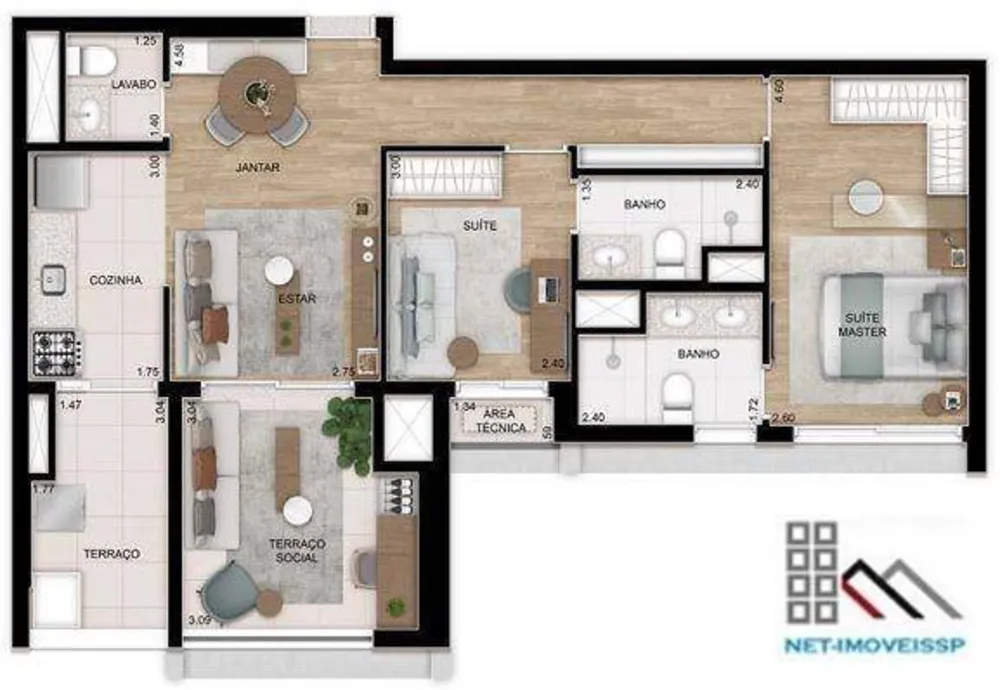 Apartamento, 2 quartos, 80 m² - Foto 12