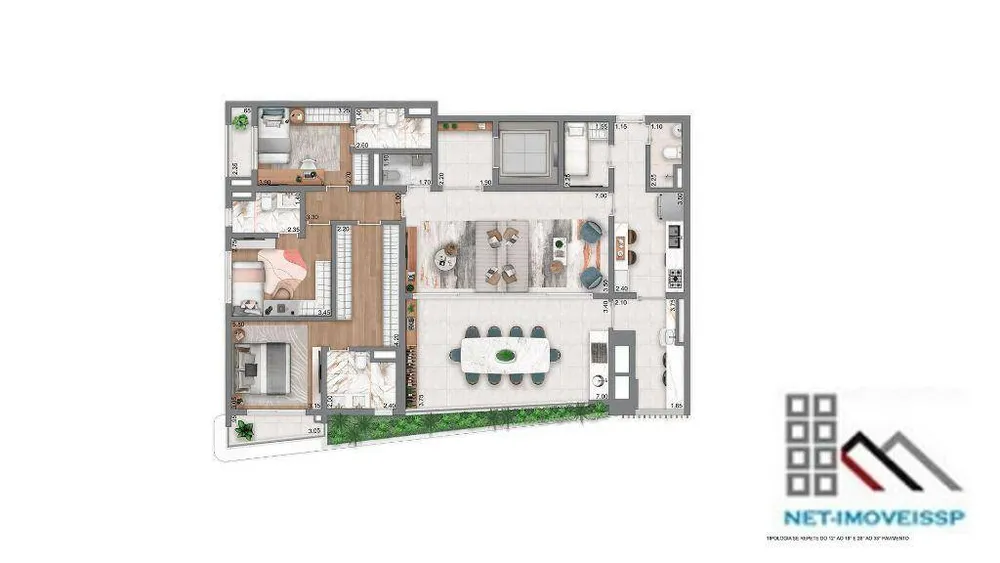 Apartamento, 3 quartos, 169 m² - Foto 1
