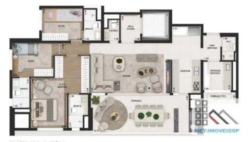 Apartamento, 3 quartos, 143 m² - Foto 5