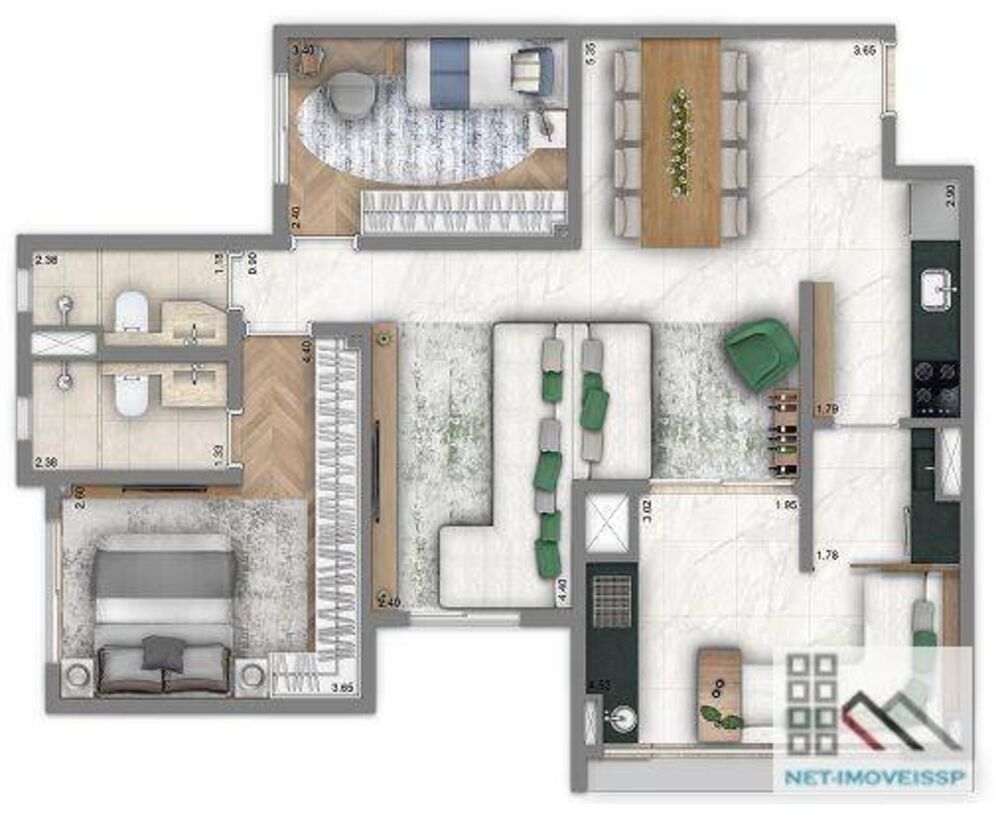 Apartamento, 2 quartos, 86 m² - Foto 1