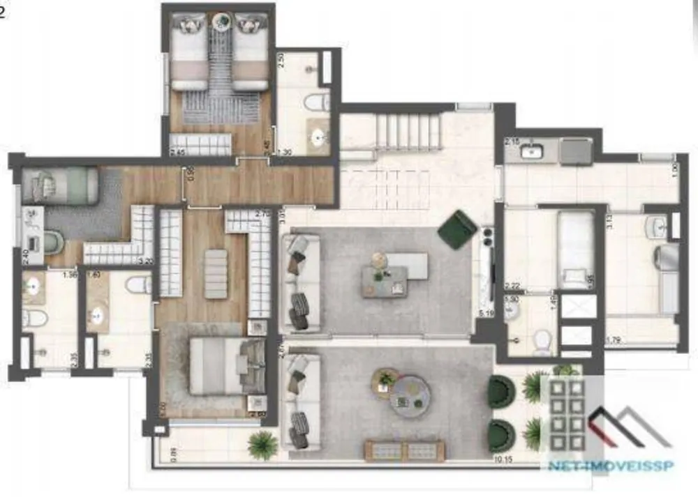 Cobertura, 3 quartos, 313 m² - Foto 10