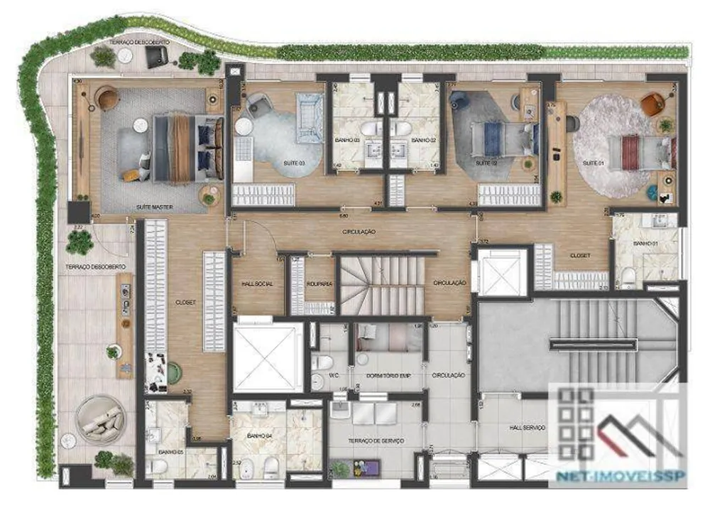 Cobertura, 4 quartos, 398 m² - Foto 11