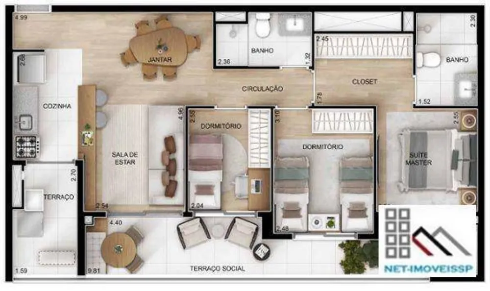 Apartamento, 3 quartos, 80 m² - Foto 16