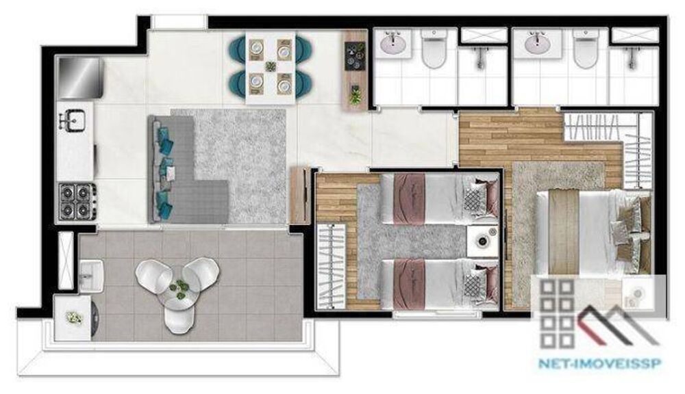 Apartamento à venda com 2 quartos, 49m² - Foto 15