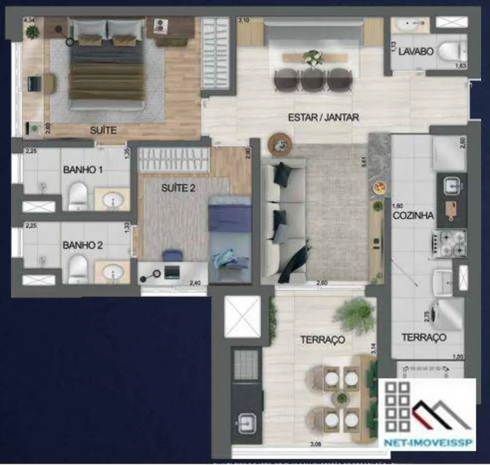Apartamento, 2 quartos, 63 m² - Foto 15