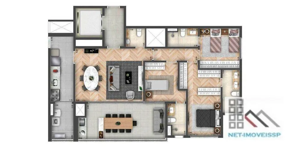 Apartamento, 3 quartos, 125 m² - Foto 12