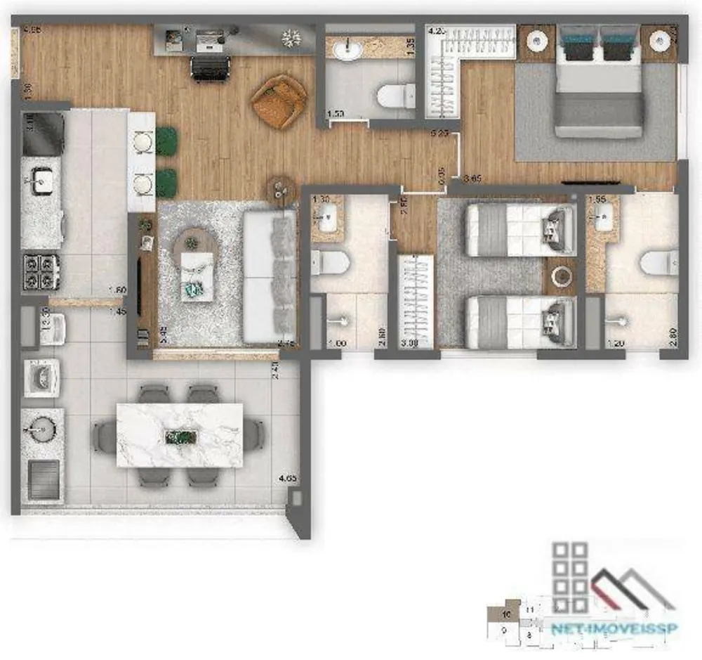Apartamento, 2 quartos, 78 m² - Foto 12