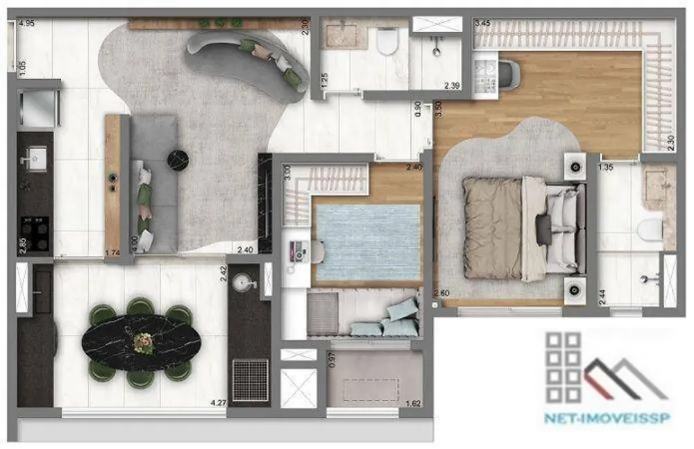 Apartamento, 2 quartos, 69 m² - Foto 6