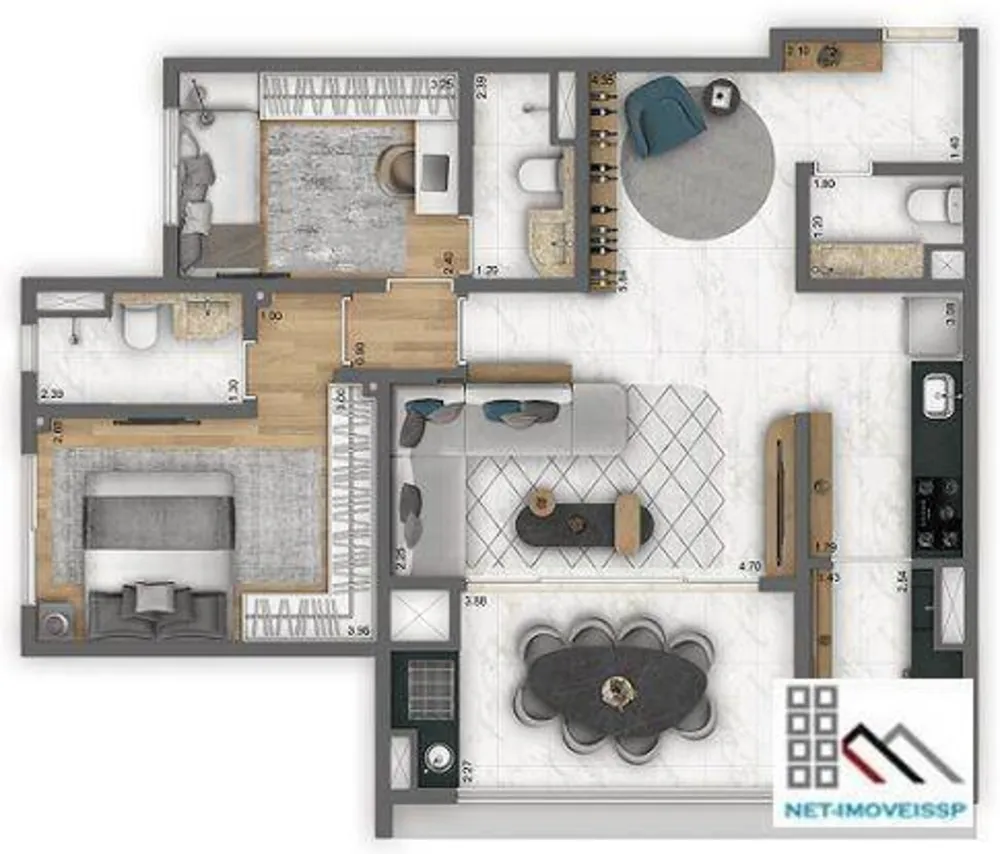 Apartamento, 2 quartos, 82 m² - Foto 14