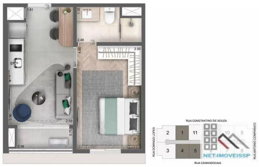 Apartamento, 1 quarto, 30 m² - Foto 8