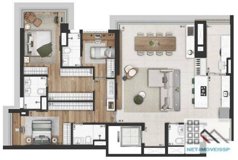 Apartamento, 3 quartos, 141 m² - Foto 1