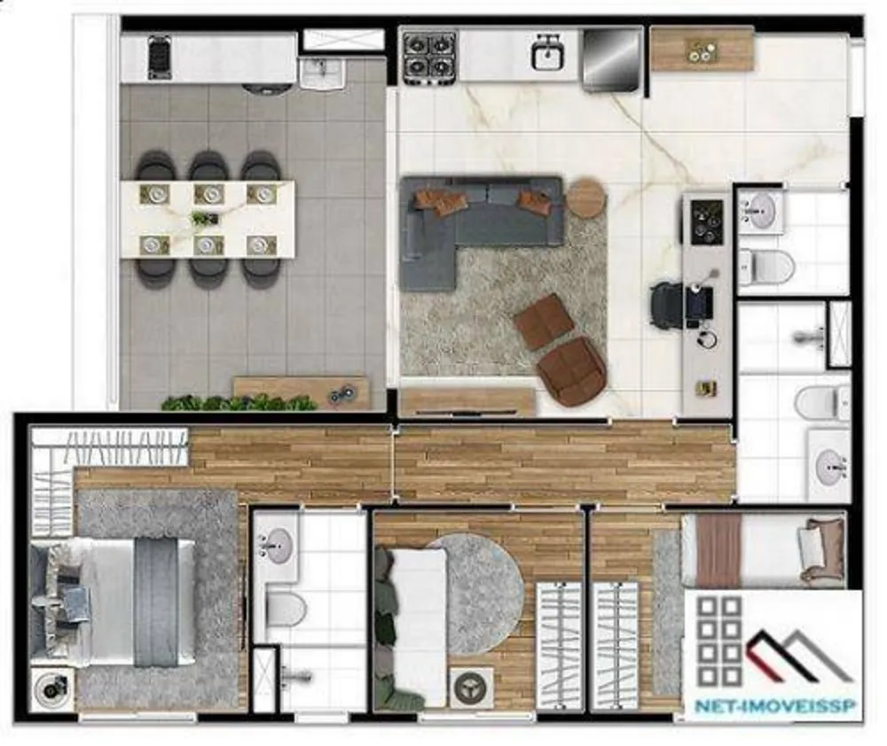 Apartamento, 3 quartos, 74 m² - Foto 12