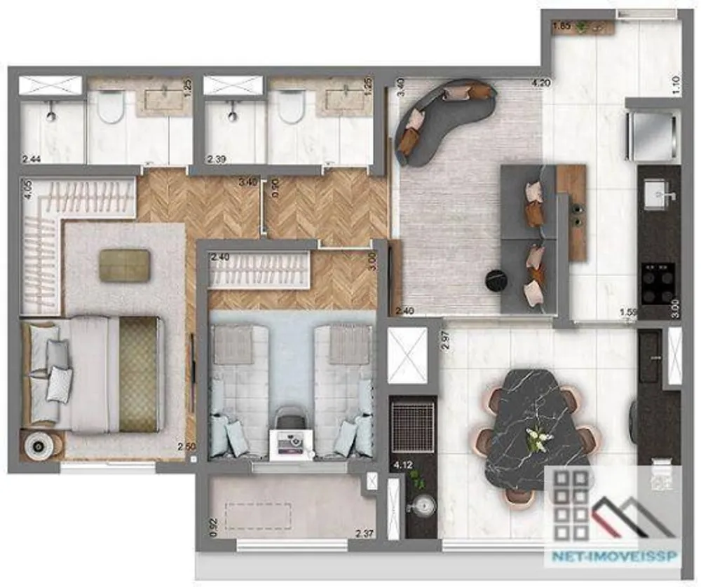 Apartamento, 2 quartos, 63 m² - Foto 11