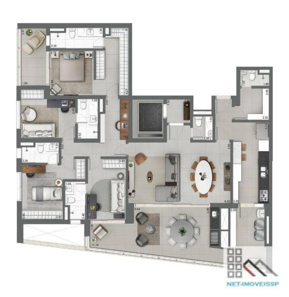 Apartamento, 3 quartos, 158 m² - Foto 18
