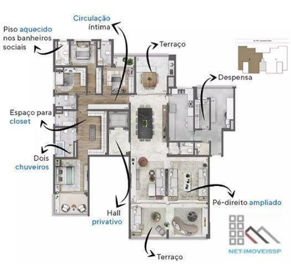 Apartamento, 4 quartos, 308 m² - Foto 12