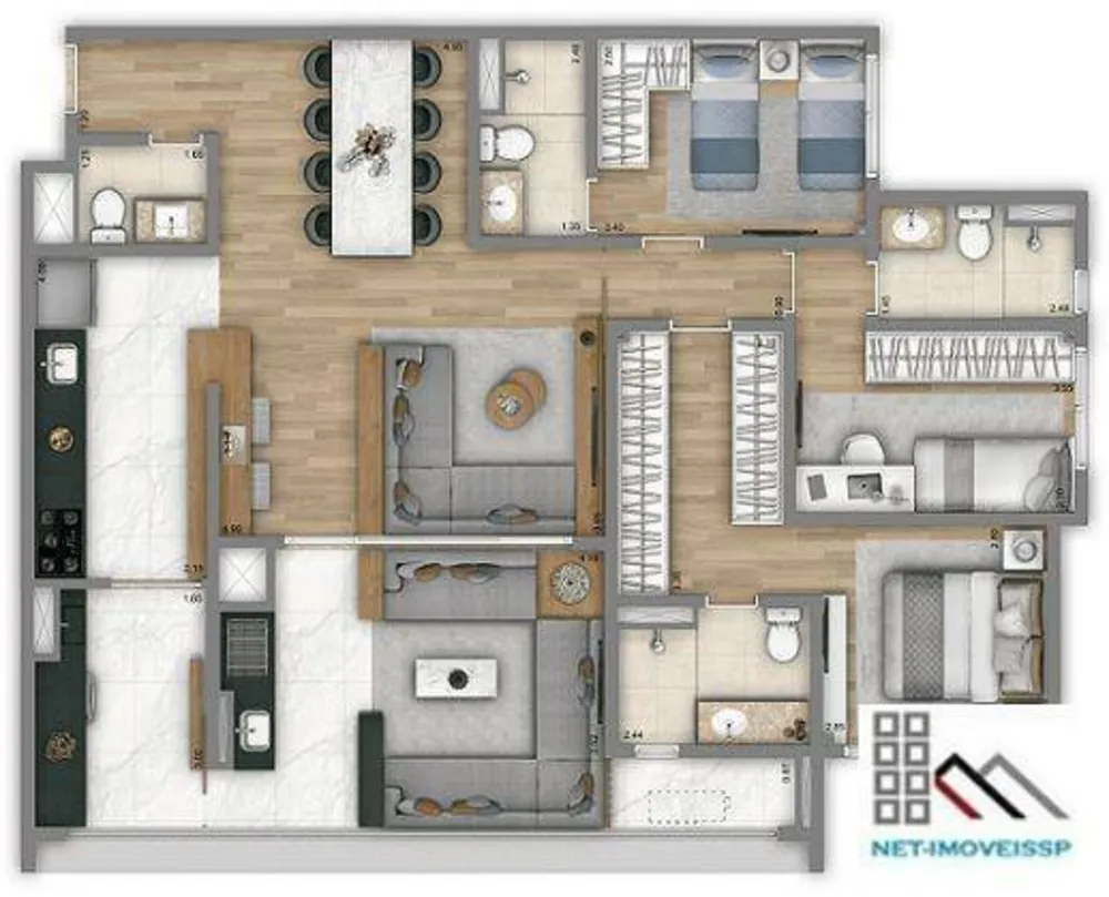 Apartamento, 3 quartos, 125 m² - Foto 11