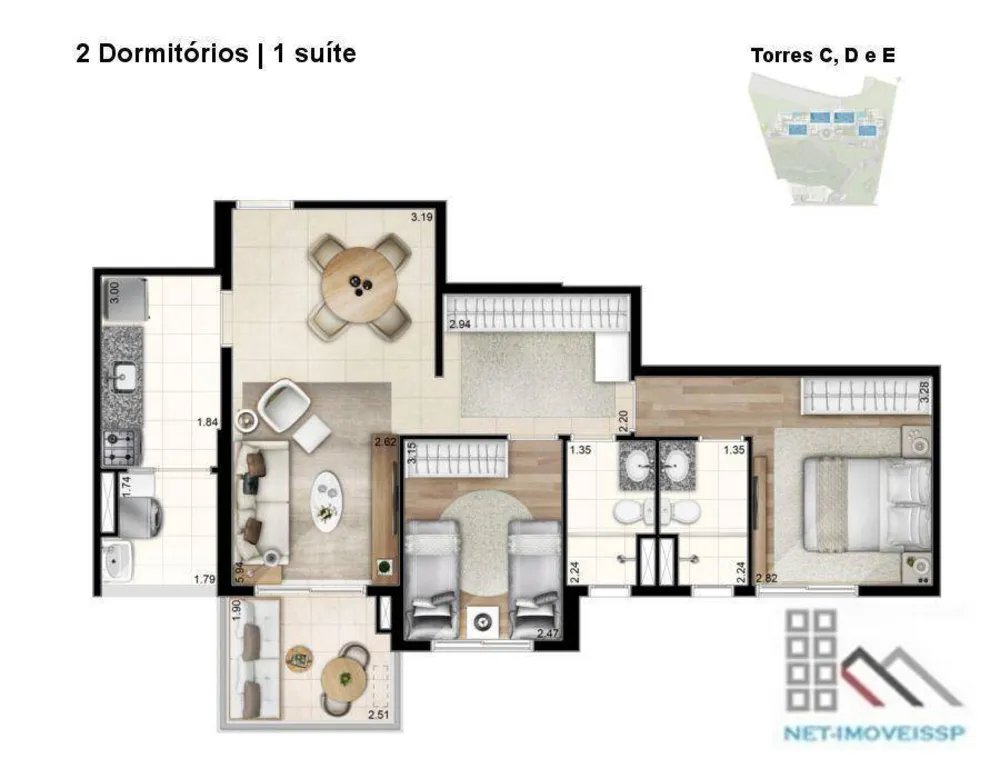 Apartamento, 2 quartos, 73 m² - Foto 15