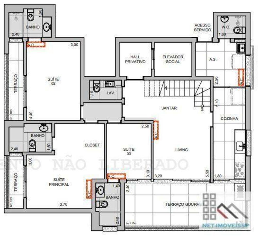 Cobertura, 4 quartos, 276 m² - Foto 2